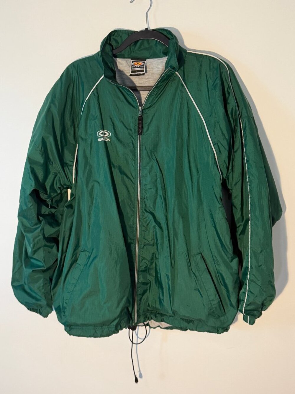 Vintage Green Easton Windbreaker Light Jacket Larrge
